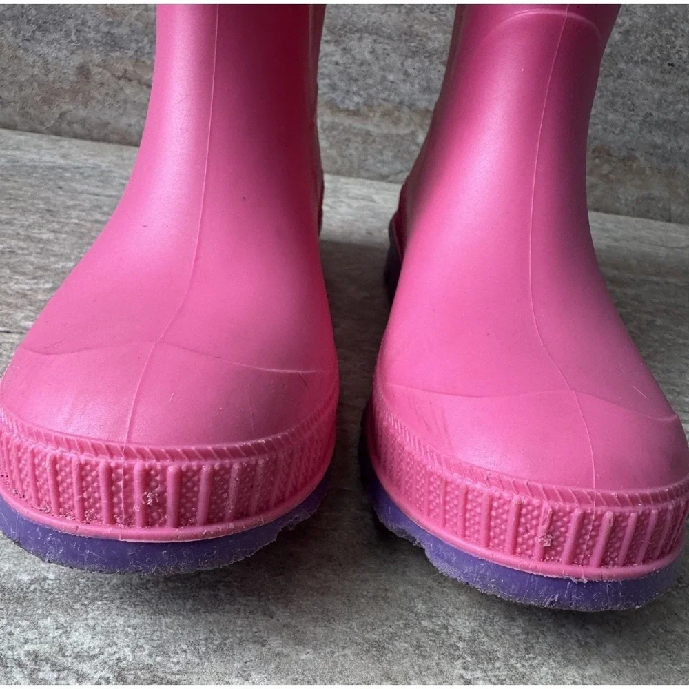 Kamik Pink &‎ Purple Kids Rain Boots Sz 3